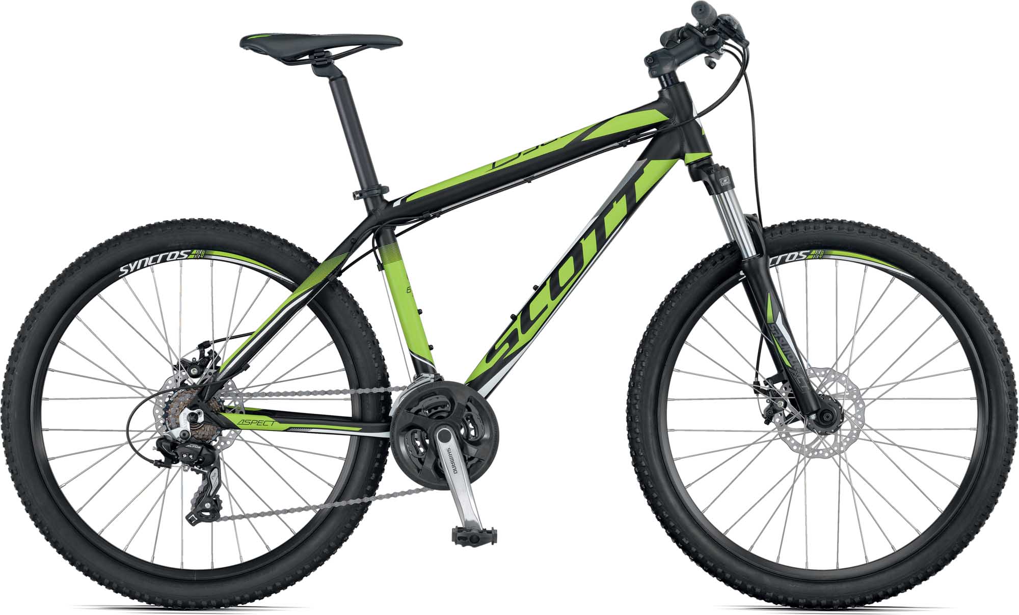 Велосипед SCOTT Aspect 670 (черно-зеленый)